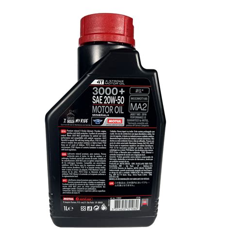 Óleo de Motor 3000+ 20W50 4T MotulMotul
