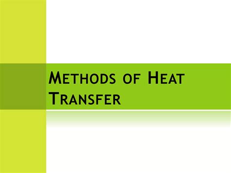 Image result for Methods of Heat Transfer Experiments