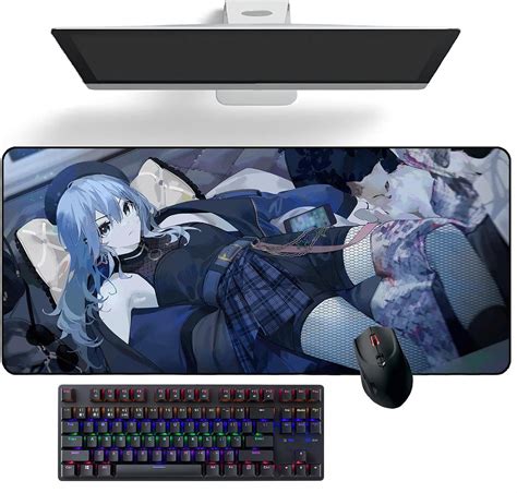 Amazon.com: Anime Mouse pad Hololive Hosimati Suisei Anime Desk Mat ...