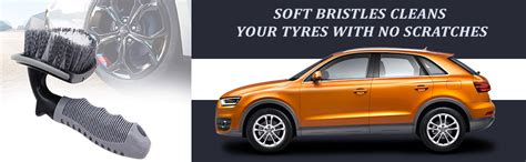 AllExtreme EXCTCB1 T-Type Car Tyre Cleaning Brush Scrubber with ...