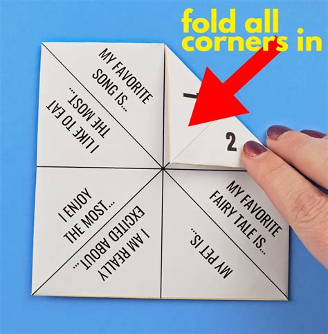 Cootie Catcher Template with FREE Printable for Fortune Teller Game! - Leap of Faith Crafting