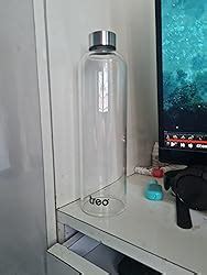 Treo by Milton Clarion Borosilicate Glass Fridge Water Bottle with Leak ...