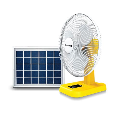 Sun King 16 Inch 5100 mAh Battery Portable 20 Watt Solar Powered Fan ...