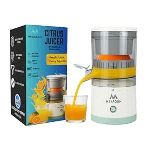 Buy Hexagon Citrus Juicer – Electric Orange & Lemon Juicer with Dual ...