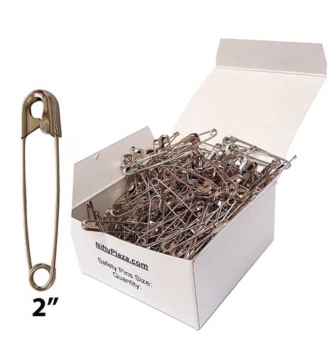 NiftyPlaza Extra Large 2" Safety Pins - Heavy Duty, Industrial Strength ...