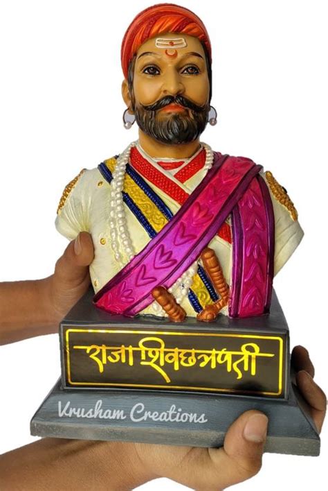 Vrusham Creations Chatrapati Shivaji maharaj statue Half Multi-colored ...