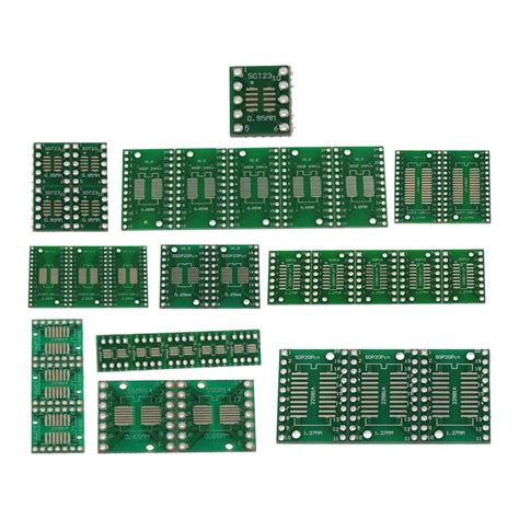 Set of 35 SOP SOT23 DIP Adapter PCB Socket Convertor Board DIY : Amazon ...