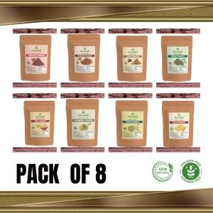 HENNAHUB Pack of 8, Hair care pack, Organic and natural - Price in ...