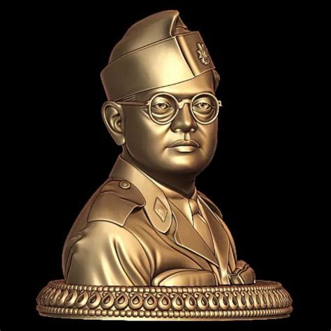 Netaji Subhas Chandra Bose 3D Print Model - Tribute to a Hero