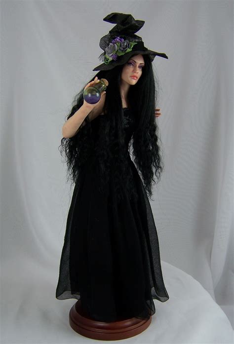 Regina, a One of a Kind OOAK Witch sculpture by Phyllis Morrow of Pgm ...