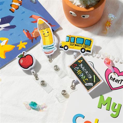 Buy Winnwing Back to School Retractable Badge Reels Holders with ...