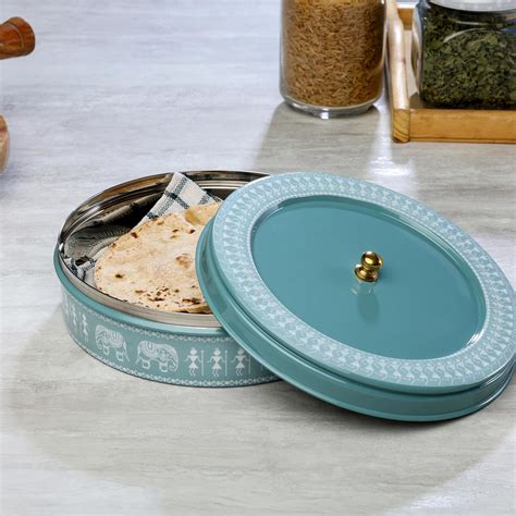 dudki Stainless Steel Multipurpose Roti Box Container | Chapati Dabba ...