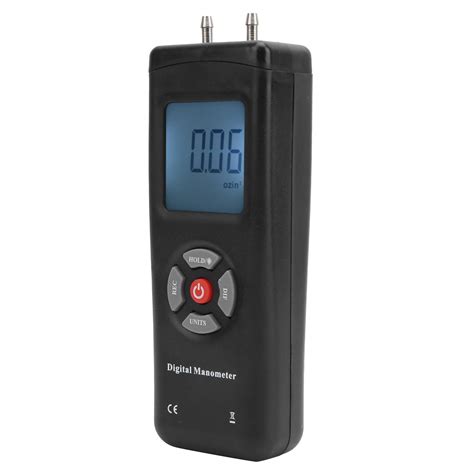Digital Manometer Air Pressure Gauge Portable Differential Manometer ...