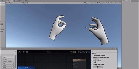 Hand Tracking in Unity 的图像结果