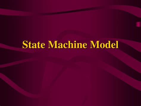 Image result for State Machine Model Example