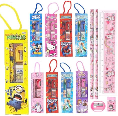 12pcs Stationery Set for Return Gifts Birthday Party for kids - Pencil ...