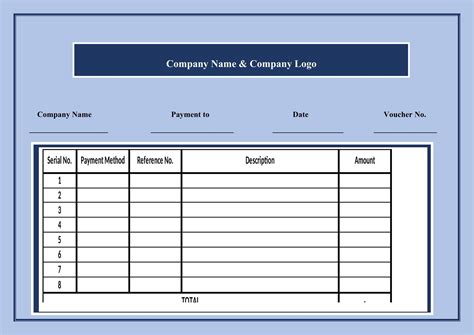 Sample Payment Voucher Format in Word (.docx)