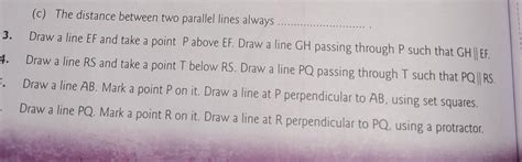 draw a line Ef and take a point p above Ef .draw a line GH passing ...