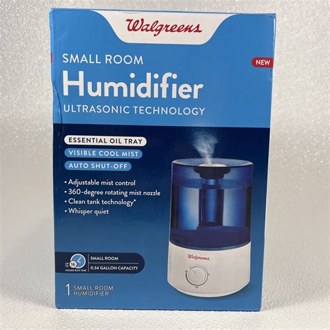 Walgreens Cool Mist Humidifier Ultrasonic Technology 994117 for sale ...