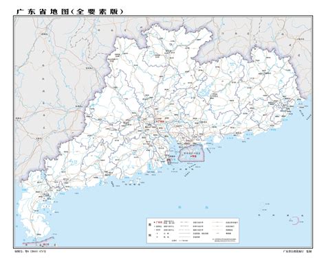 广东省地图（全要素版） - 广东省地图 - 地理教师网