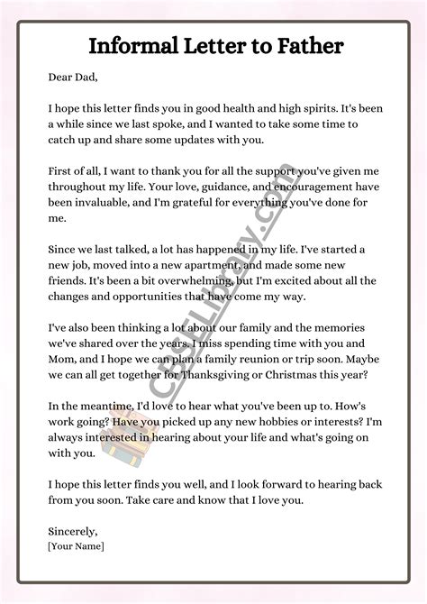 Informal Letter Format Example 的图像结果