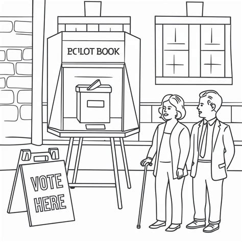 Election Day Image coloring page - Download, Print or Color Online for Free