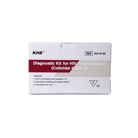 Kehua Biotech Rapid Test Kit for HIV (1+2) Antibody (Colloidal Gold) V2 ...