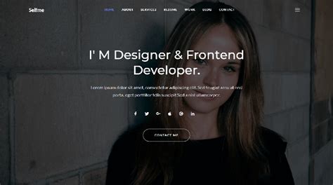 Selfme - Responsive Personal Portfolio Template