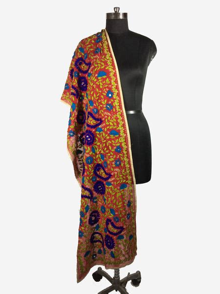 Phulkari Handwork Stole – Just Phulkari