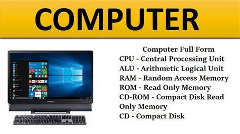 Image result for All Full Forms of Computer