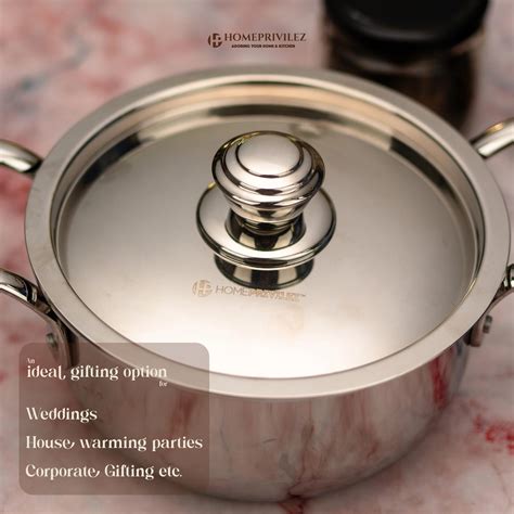 Stainless Steel Triply Stock Pot/Biryani Pot with SS Lid – Homeprivilez