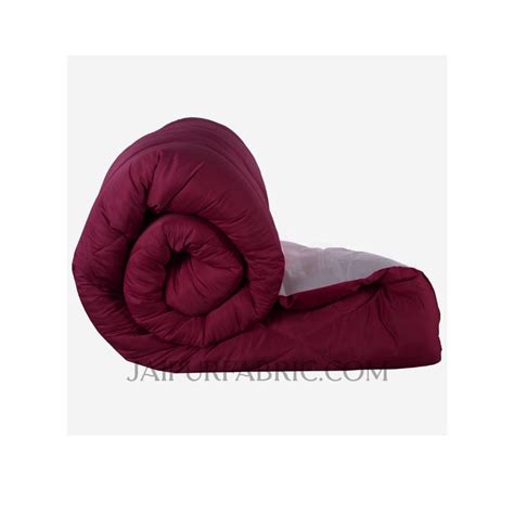 Maroon Light Grey Double Bed Comforter – JaipurFabric®