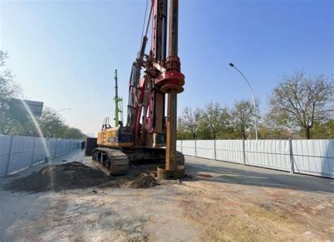 石家庄“一号工程”北部片区基础设施提升改造工程首件桩基浇筑
