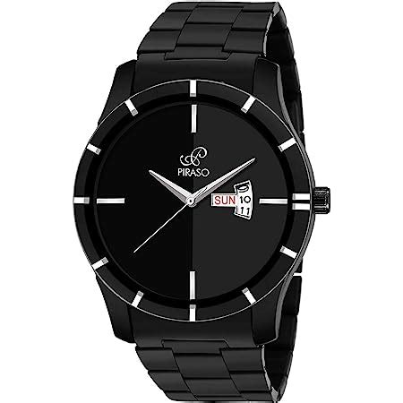 PIRASO Analogue Men's Watch Vills Black Dial : Amazon.in: Fashion