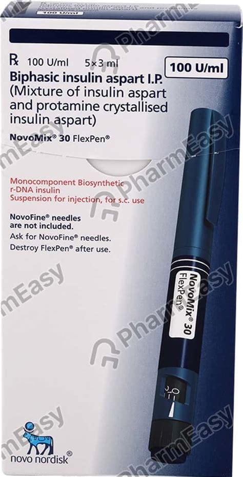 Novomix 30 Flexpen Suspension For Injection: Uses, Side Effects, Price ...