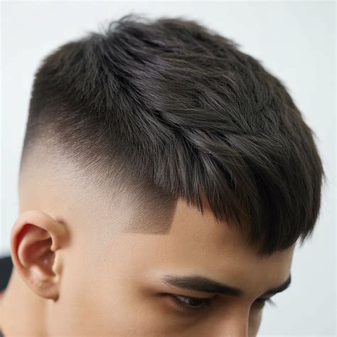 Low Taper Fade with Texture Fringe - Barbers take