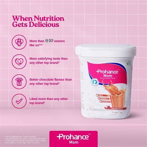 Buy Prohance Mom Chocolate Flavour Powder, 400 gm | 19 Minutes Delivery ...