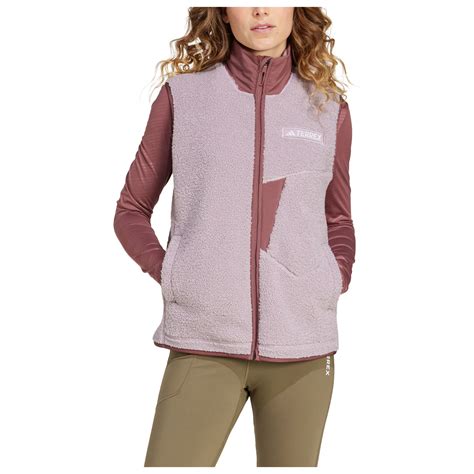 Adidas Terrex Terrex Xploric High Pile Fleece Vest - Fleece Vest Women ...