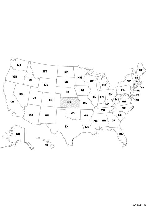 Kansas Map - Zuzuzi