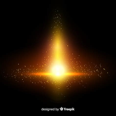 Golden explosion particles effect | Free Vector