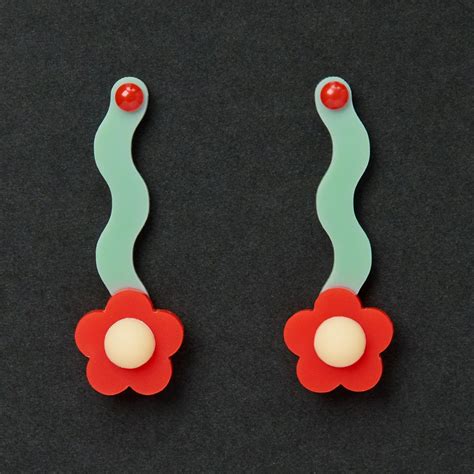 Flower Earrings [ toy-C ] | howtovenus