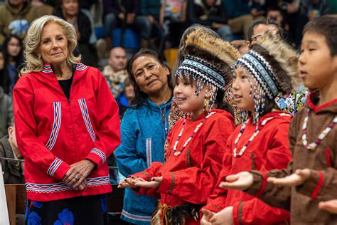 Dr. Jill Biden Sports a Traditional Alaskan Native Design for Her Latest Appearance | Vogue