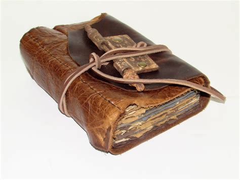 Antique leather Book, Handmade Leather Journal, Leather Bound Book ...