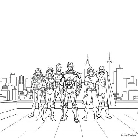 The Avengers Printable Coloring Pages