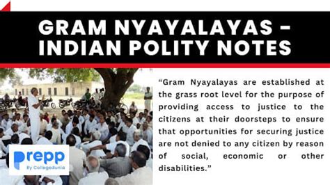 Gram Nyayalayas - Indian Polity Notes