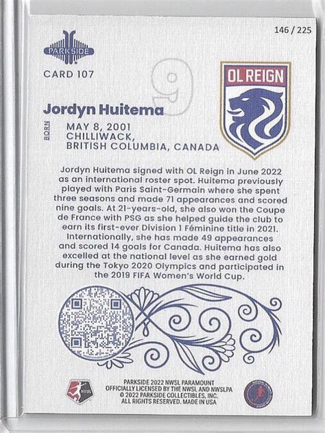 2022 Parkside Paramount NWSL Pink #107 Jordyn | Ubuy India