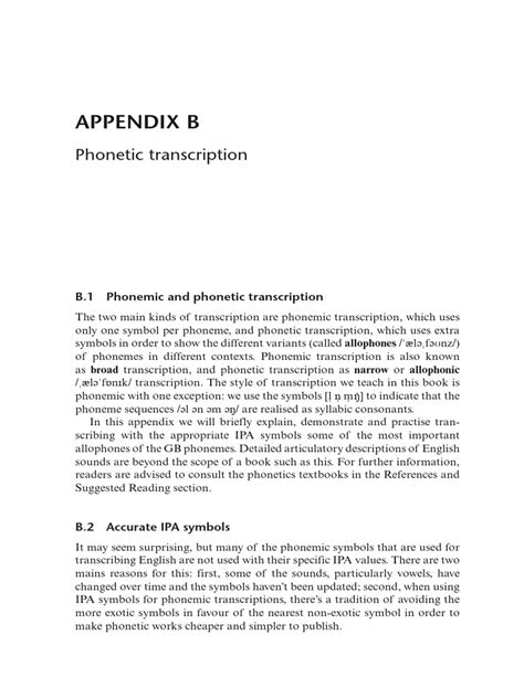 Phonetic Transcription British English Phonetic Transcription ...