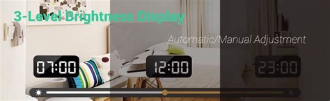 Buy SZELAM Digital Clock Large Display, Led Electric Alarm Clock Mirror ...