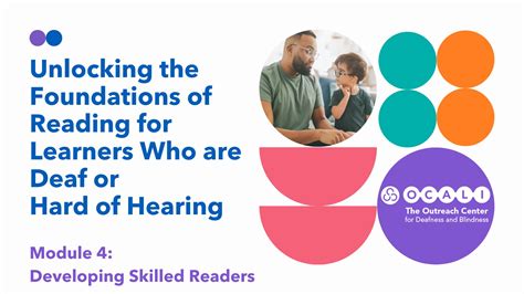 Unlocking the Foundations of Reading for Learners Who are Deaf or Hard ...
