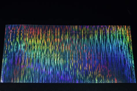 Buy Tigofly 4 pcs 10X21cm Holographic Adhesive Film Flash Glass Disco ...